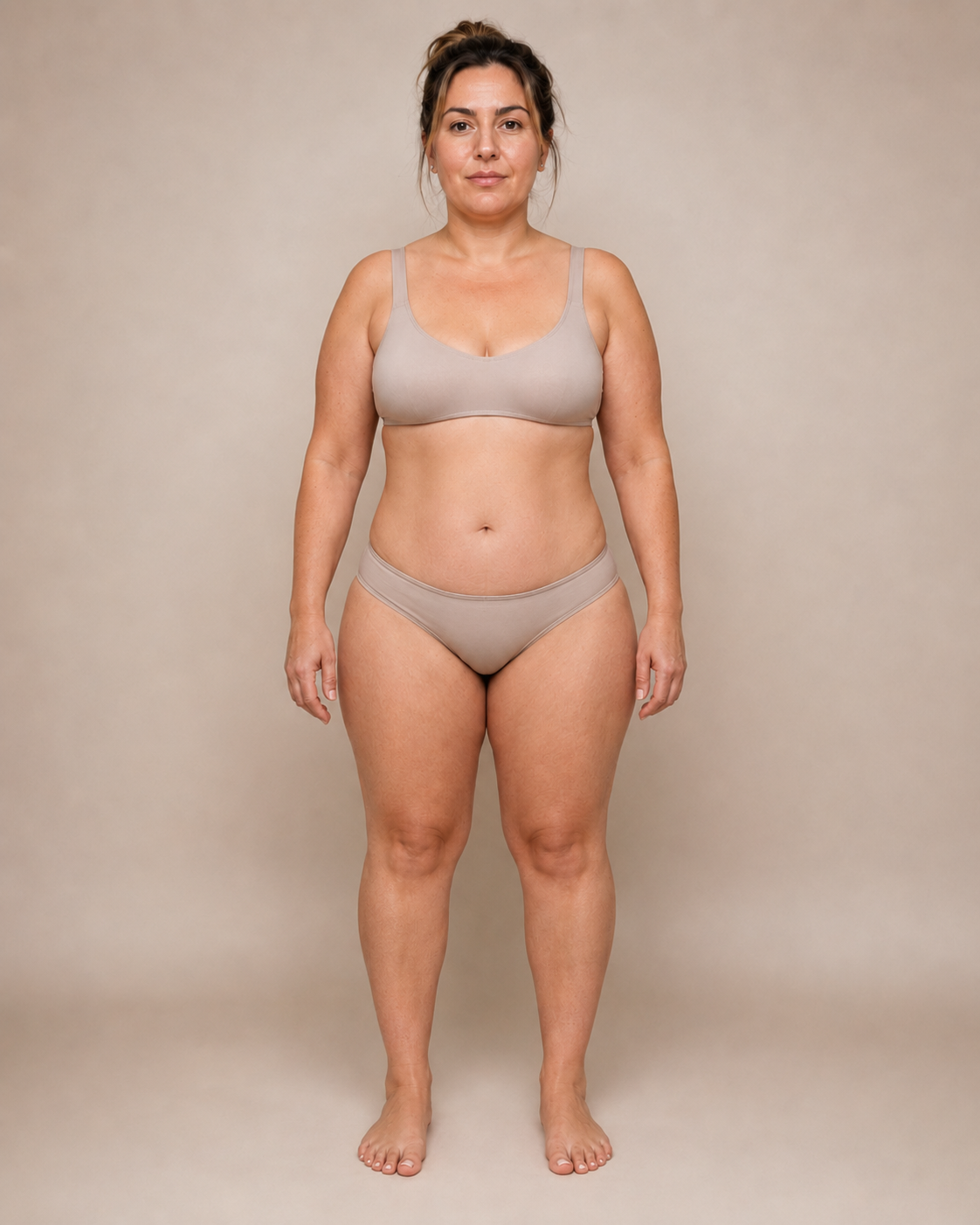 After tummy tuck body contouring result